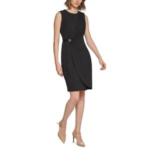 NWT CALVIN KLEIN Metal Hardware Sheath Dress MSRP $134